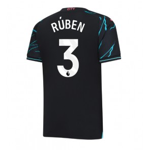 Manchester City Ruben Dias #3 Replica Third Stadium Shirt 2023-24 Short Sleeve